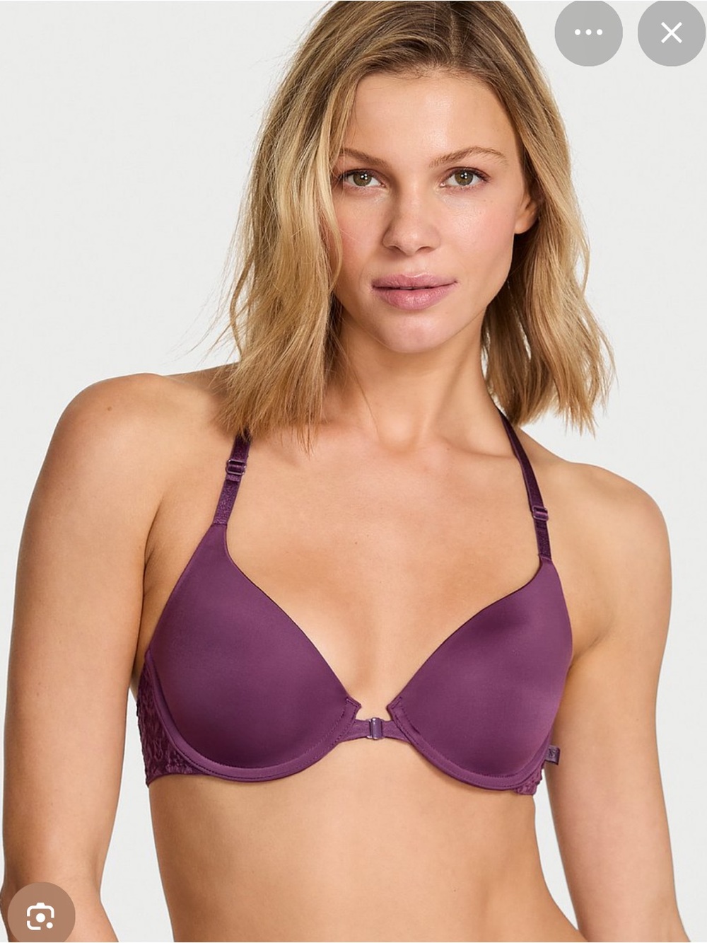 Victoria's Secret Sexy Tee Smooth Lacie Lightly Lined Front-Close Demi Bra